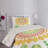 Flower Eclectic Geometric Shapes Coverlet