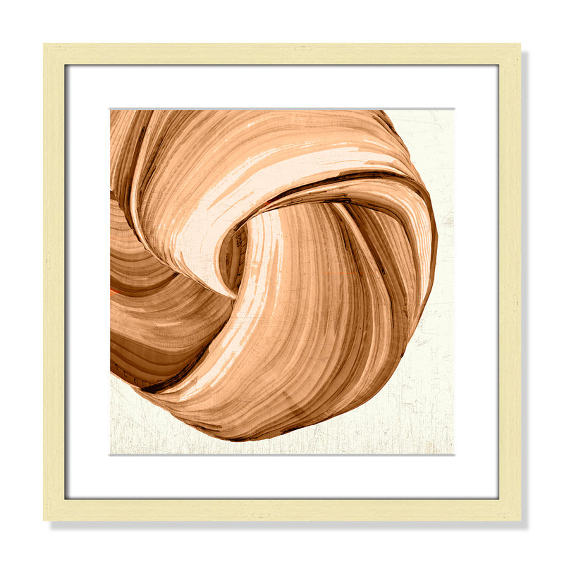 Impression orange Tango II par Casa Fine Arts, L 17 po x H 17 po, Imprimé mat, Or mat