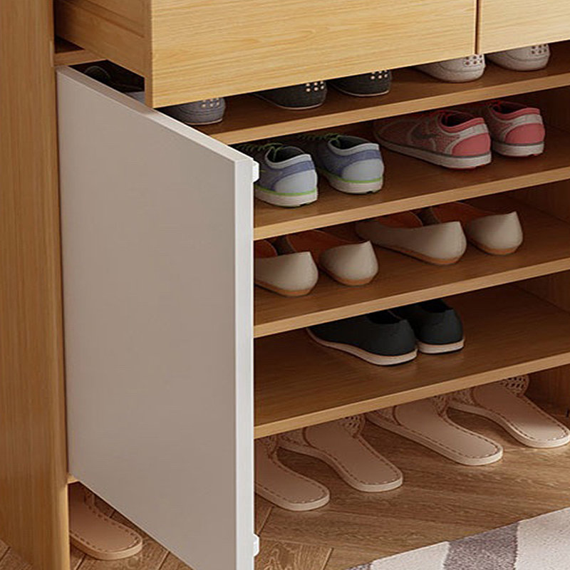 Modern Simple Shoe Cabinet Side Cabinet 20 Pair Shoe Storage Cabinet