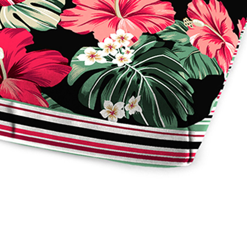 72" x 23" Reversible Outdoor Chaise Lounge Cushion, Multi-Colored Floral 2