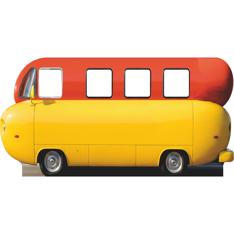 SS11339, hot-dog, saucisse, fourgonnette, autobus, voiture, découpé, debout