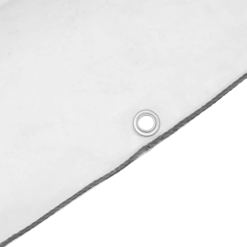 Couvre-plante Vidaxl transparent et noir, L 118,1 po x P 78,7 po, Blanc