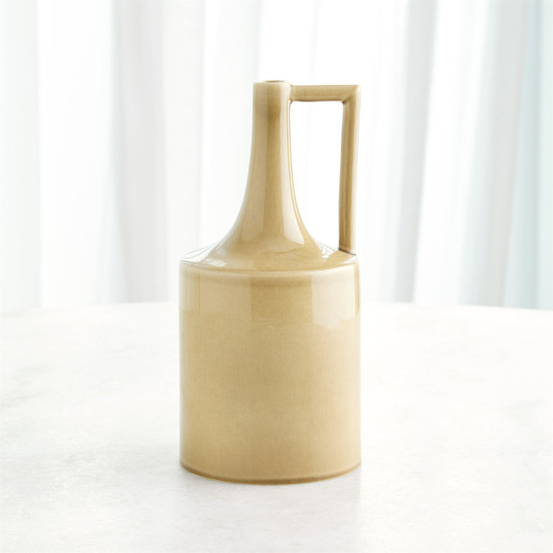 Earthenware Decorative Bottle, Overall Height- 12"