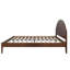 Grand lit plateforme en bois Gosman, noyer