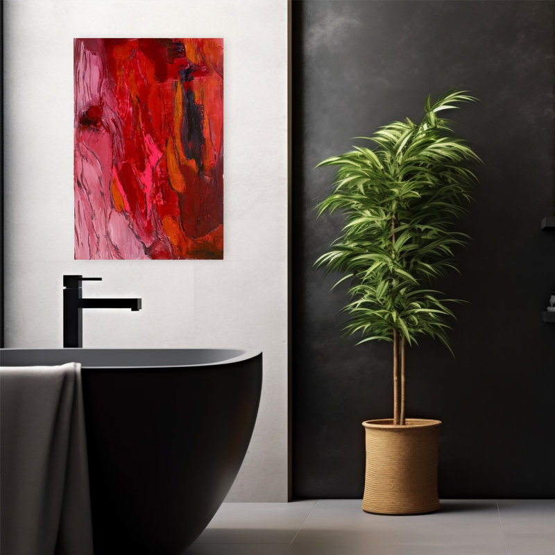 Art contemporain, art contemporain abstrait, H 24 po x l 16 po