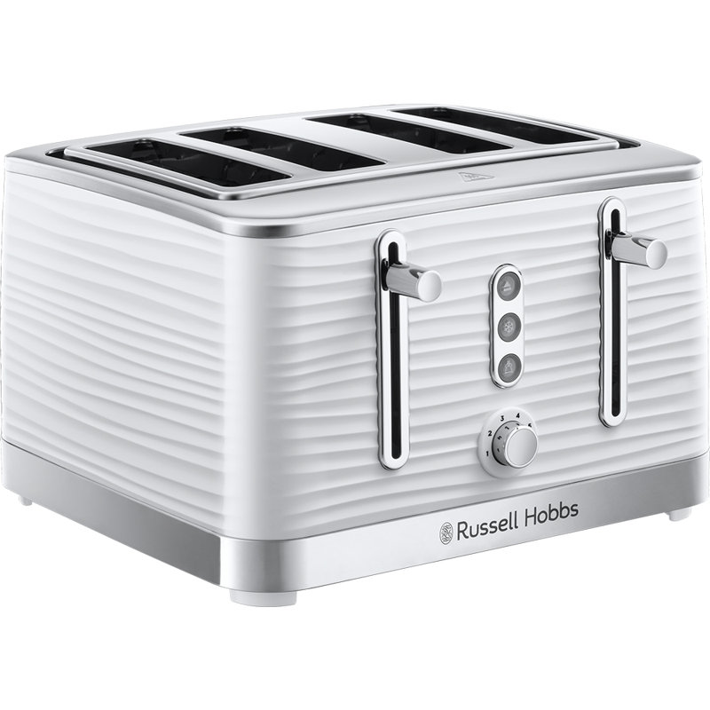 Russell Hobbs Inspire 4 Slice Toaster, White