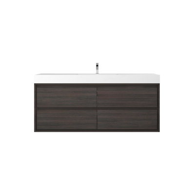 60'' Single Bathroom Vanity with Acrylic Top