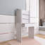 Coiffeuse de rangement avec miroir et 2 tiroirs