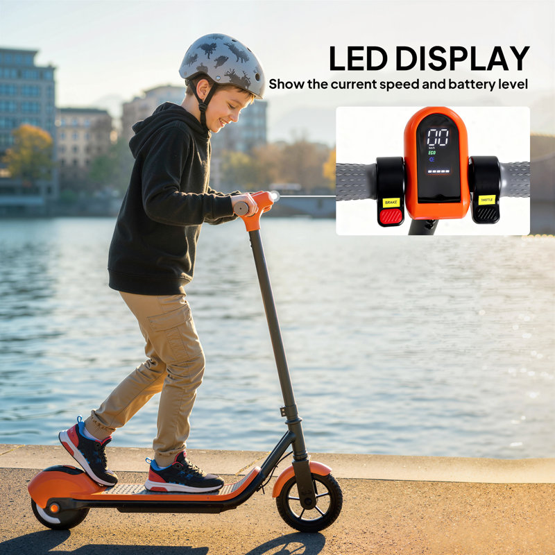 HOMCOM Electric Scooter, Orange