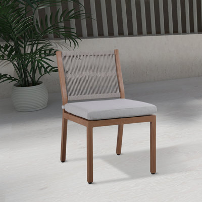 Callianne Water Resistant Fabric Outdoor Patio Dining Side Chair by Wade Logan