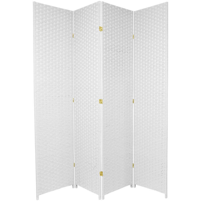 Amitis 7 pi. Cloison haute pliable en fibre tissée, 4, H 84 po x l 78 po x P 1 po, blanc