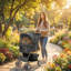 Pet Stroller Carrier Foldable Deluxe Walk Travel Dog-123022377
