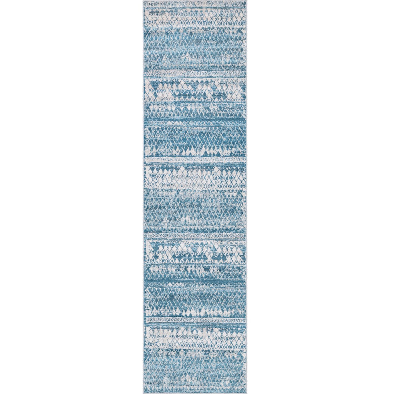Geometric Indoor Rug, Runner 2'7" x 10'