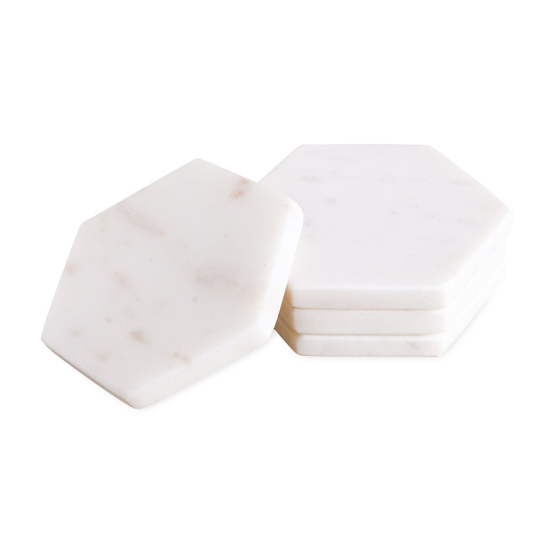 Marble 4 Piece Coaster Set
