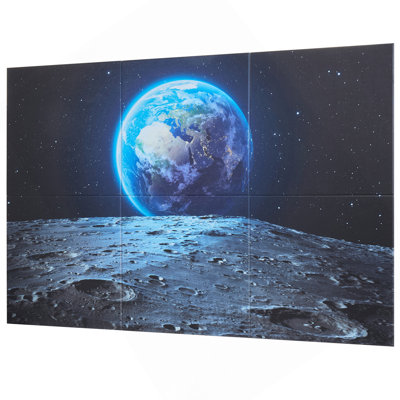 Paquet de 6 panneaux adhésifs d'art 23,6 po x 23,6 po pour la terre