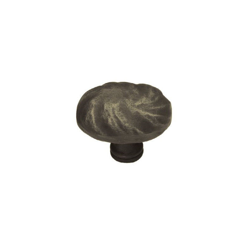 (Paquet de 5) Poignée ovale rustique en bronze huilé de 1-1 / 2 po