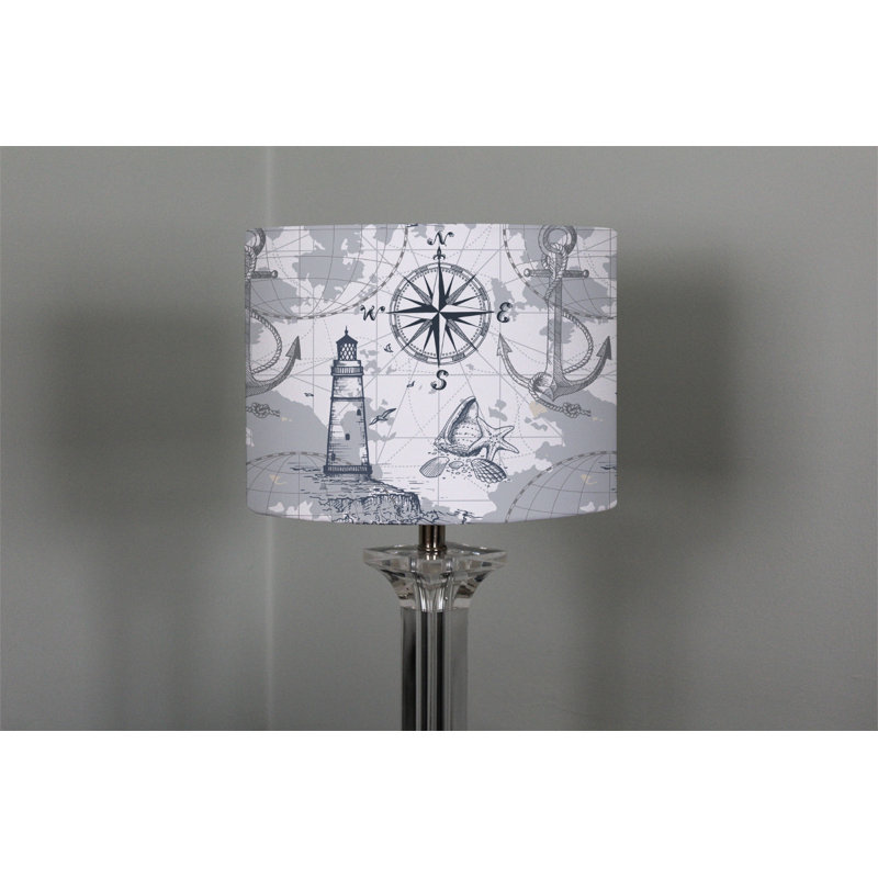 Drum Cotton Lamp Shade ( Uno ), 22cm H x 25cm W x 25cm D
