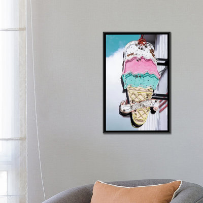 « rétro ice crème », impression sur toile