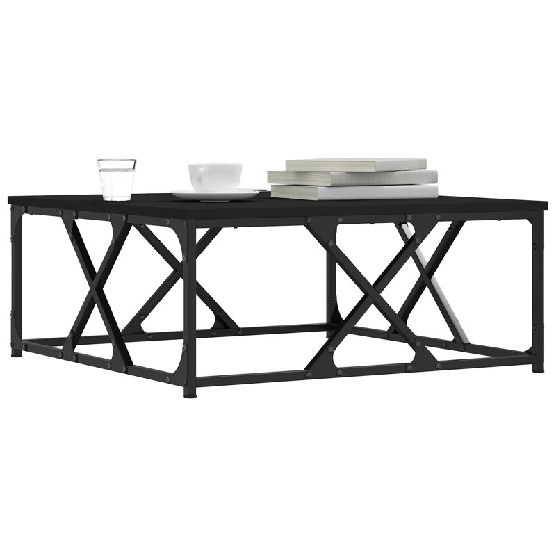 Pocklington Four Leg Coffee Table, Smoked Oak, 30cm H x 70cm W x 70cm D