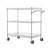 3-Tier Utility Cart Rolling Cart on Wheels 30"x18"x32.4" 661 LBS 6 Hooks