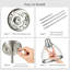 Suspension de 8 pouces à 1 lumière, fini nickel brossé mat, abat-jour en verre transparent, petit luminaire de style campagnard pour îlot de cuisine, culot E26-337527768