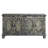 Rustic Gray Finish Console Cabinet