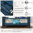 Mid-Century 42 Inch Solid Wood Console Sofa Table With 2 Drawers And 2 Storage Shelves For Living Room, Entryway, And Hallway | Gift Idea