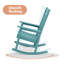Chaise Adirondack à bascule en plastique Julieanne-1484971743