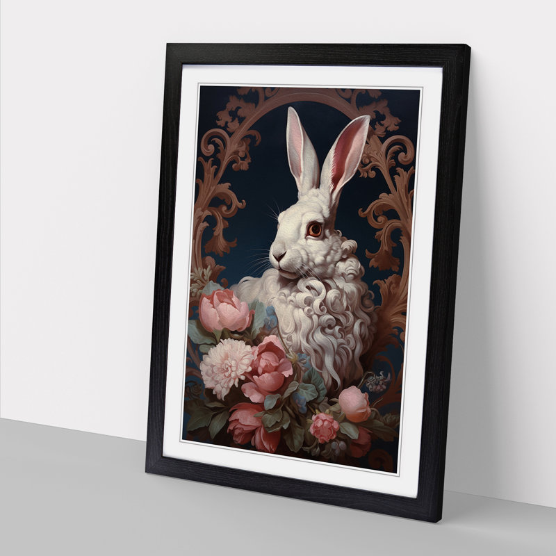Hare Rococo Art - Framed Print