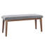 Banc rembourré en lin Modern-1262835345