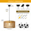 Luminaire suspendu cage en bois 1 lumière Farmhouse Boho