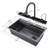Single Bowl Stainless Steel Kitchen Sink With Integrated Digital Display Waterfall Faucet Set Soap Dispenser Cup Washer Multifunctional Household Wash Basin Kitchen Available In Hotel Apartments-122499709