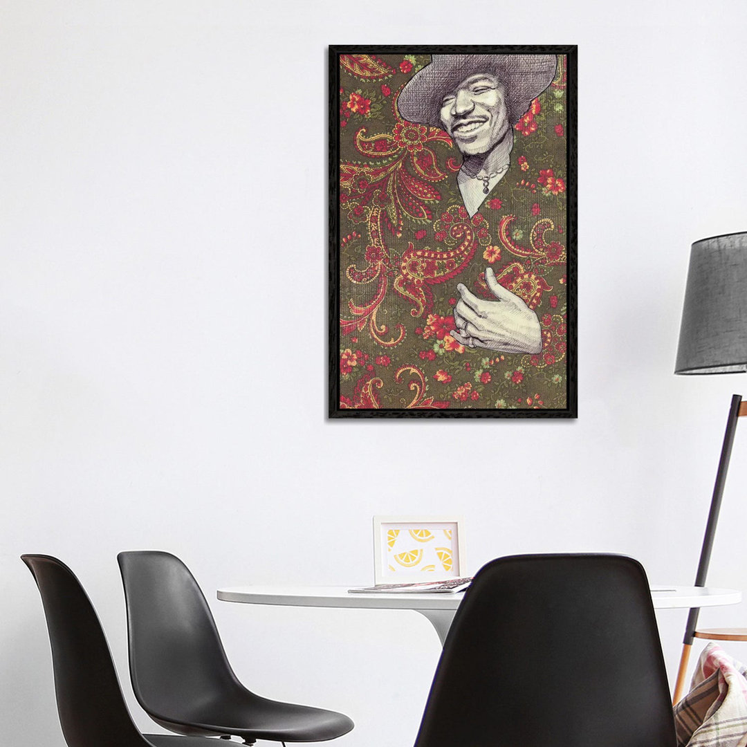 Hendrix von Jason Ratliff - Floater Frame Gallery-Wrapped Canvas Giclée on Canvas