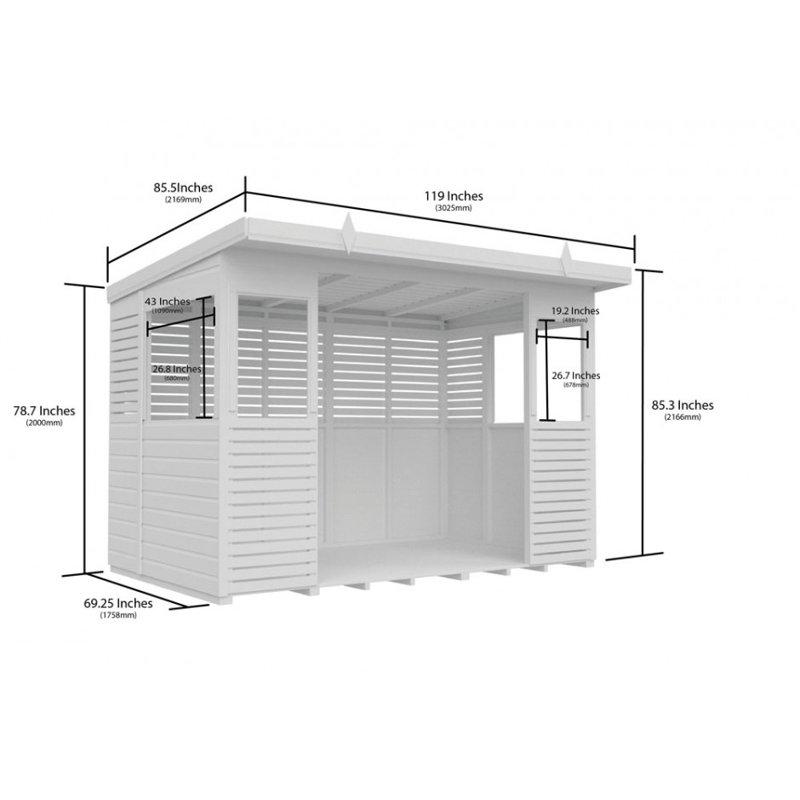 10 x 6 BBQ/Outdoor Kitchen Shelter
