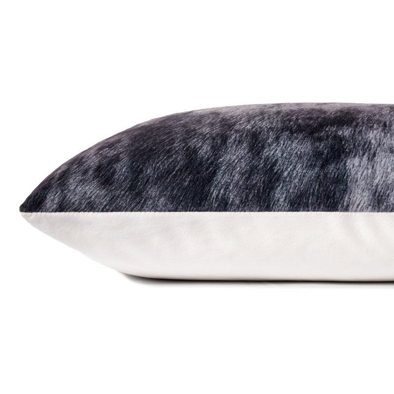 Animal Print Throw Pillow, Polyester/Polyfill, Charcoal