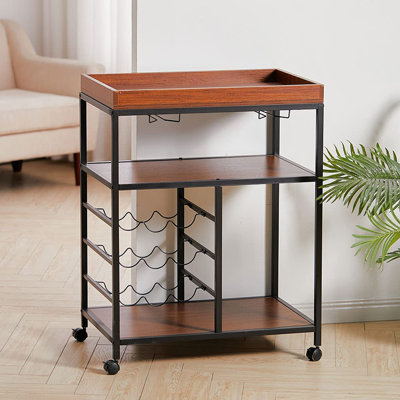 Walczak Metal Bar Cart