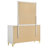 Malcolm White 6-drawer Dresser with Mirror