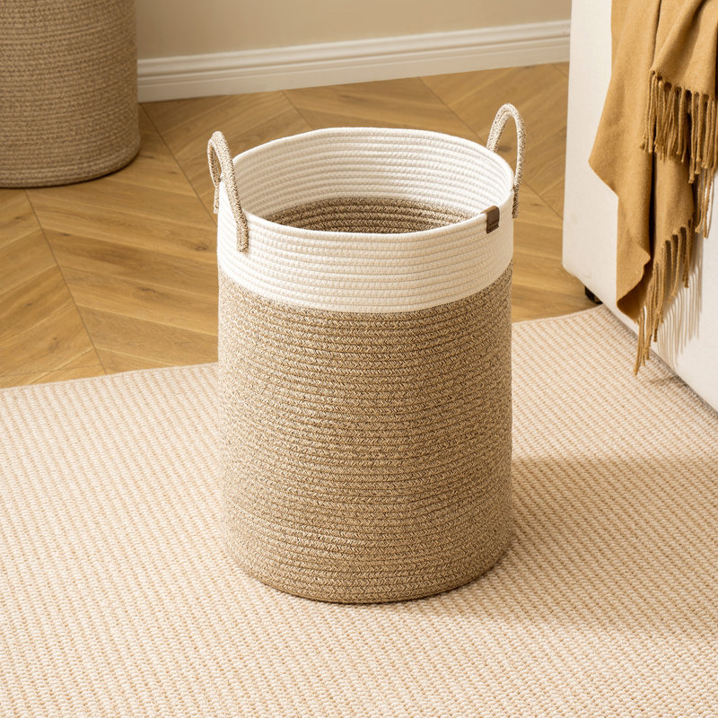 Althoff Rope woven storage basket, 58 qt., Mocha