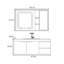 Armoire de salle de bain rétro et simple