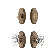 Nostalgic Warehouse Cottage Entry Set with Oval Fluted Crystal