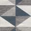 Tapis bleu ciel / bleu marine à motif géométrique Lambdin-33938106
