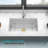 Undermount Sink, Rectangular Single Bowl Sink Basin