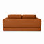 Canapé-lit pliant convertible 2-en-1, canapé-lit en velours côtelé avec 2 * coussins, canapé-lit modulaire sans dossier rembourré avec lit escamotable Futon, canapé-lit modulaire pliable pour le salon-1664841791