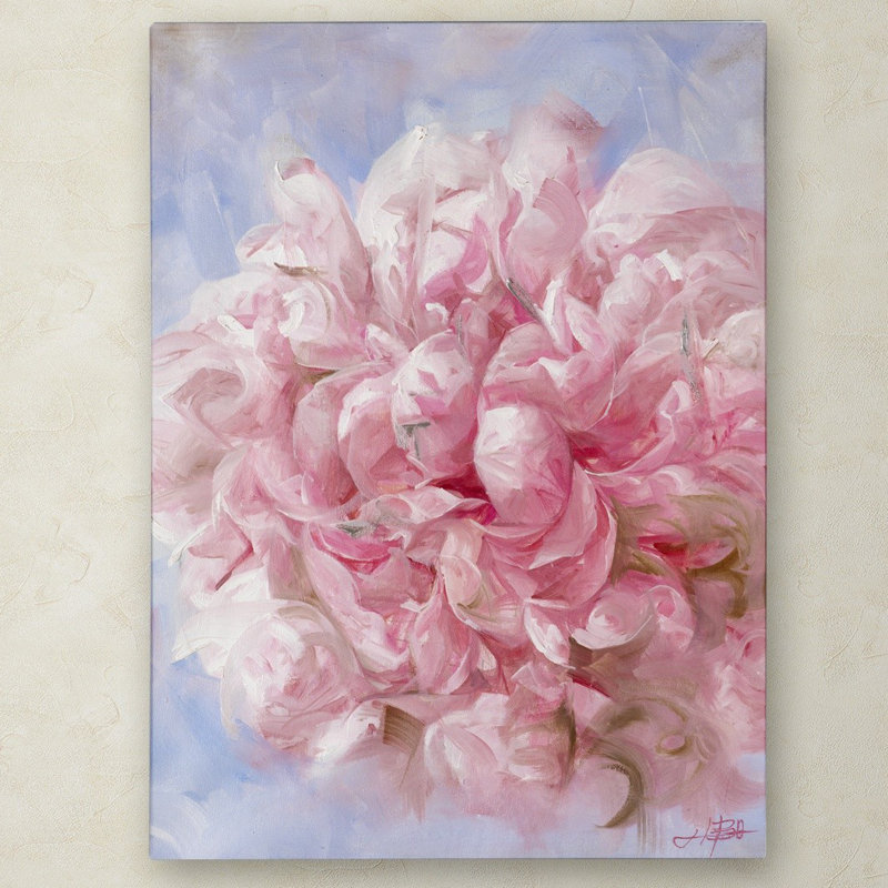 Pink Peonie I Canvas Art by Li Bo, 18" x 24"