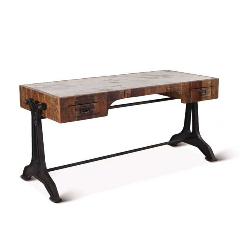 Metal Base Writing Desk