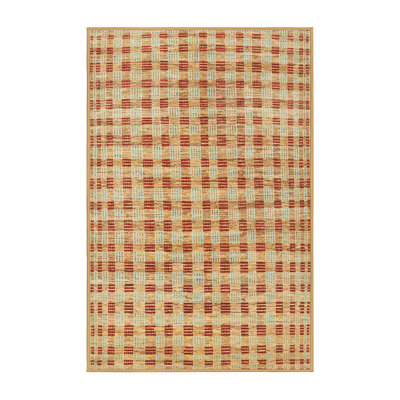 Tapis de zone orange contemporaine