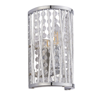 Chrome Flush Mounted Sconce