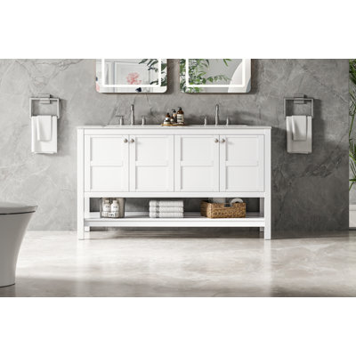 Elena 54 inch Double Bathroom Vanity