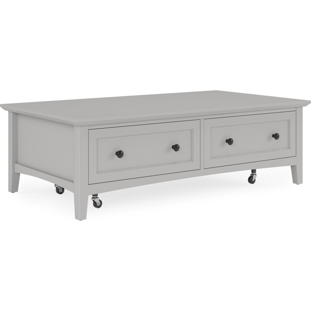 Renee 55" Mahogany Coffee Table, Gray