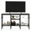 Unfinished TV Stand for TVs up to 55" with Fireplace Included